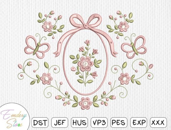 Floral Oval Frame Embroidery: A Craft Fair Designer Review