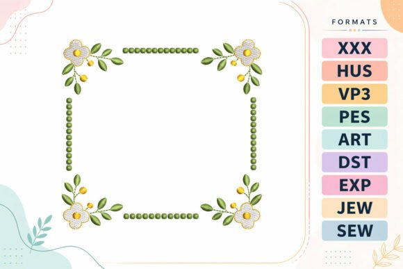 Floral Square Frame: An Embroidery Seller’s Review
