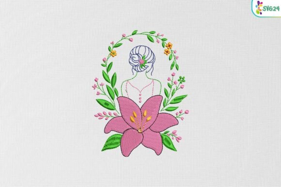 Floral Woman Bloom Garden Elegance Review for Apparel